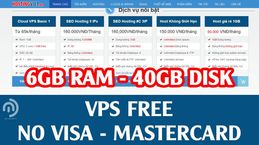 Vps Free 7 Days, Dịch Vụ Cloud VPS Windows Miễn Phà 6Gb Ram Cực Ngon