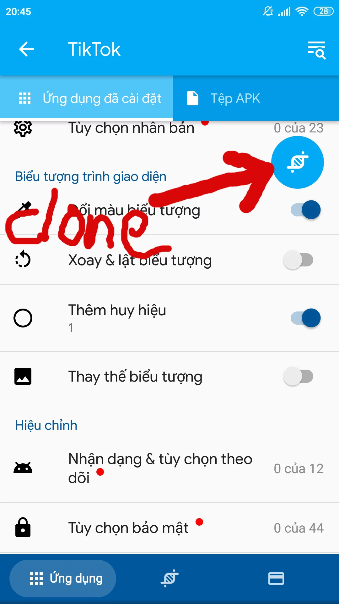 Tuyệt chiêu clone ứng dụng Android ra nhiều bản khác nhau