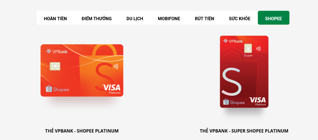 Cách mở thẻ tín dụng VPBank miễn phí, mở thẻ tín dụng shopee