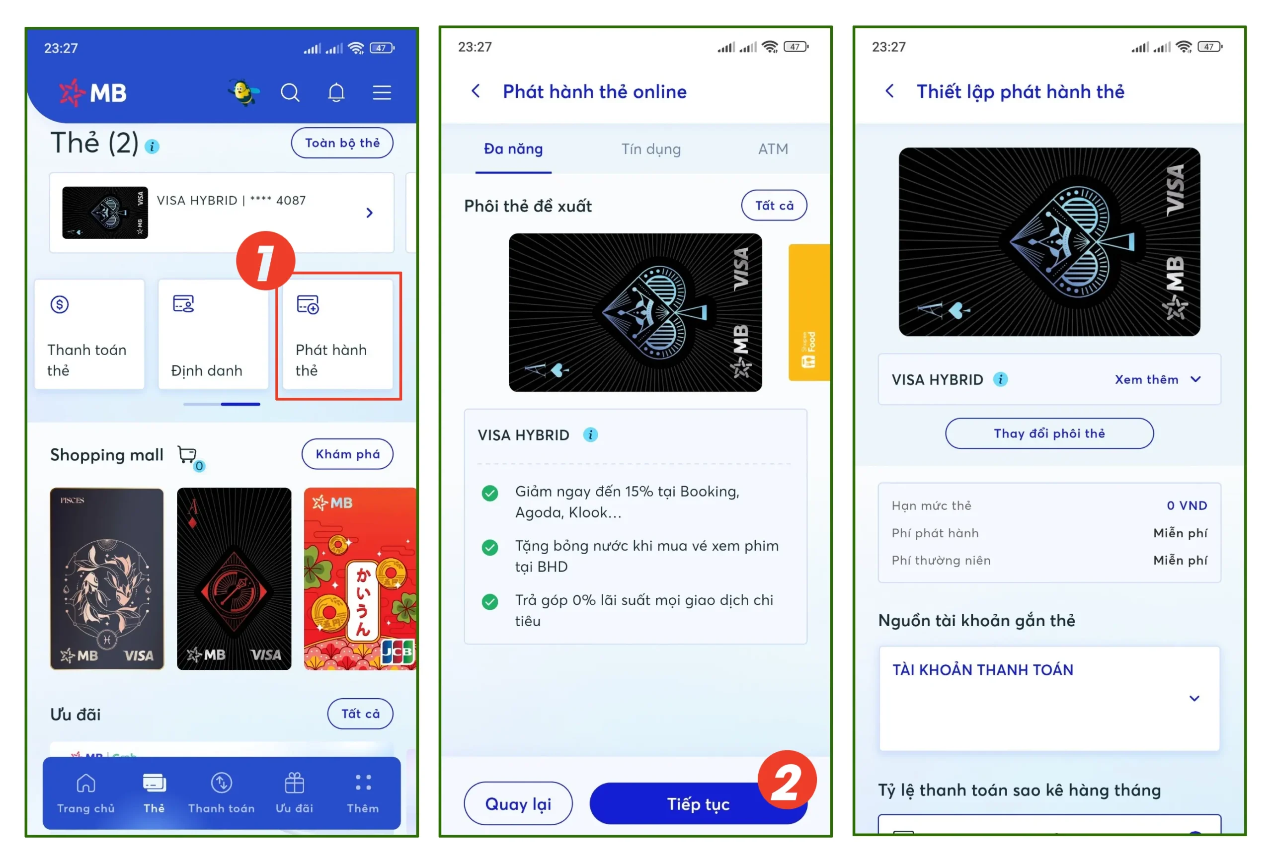 Cách đăng ký Thẻ Đa Năng 2 trong 1 của MB Bank