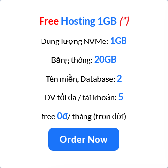 Hosting miễn phí không thời hạn, host free không có quảng cáo tại Dataonline