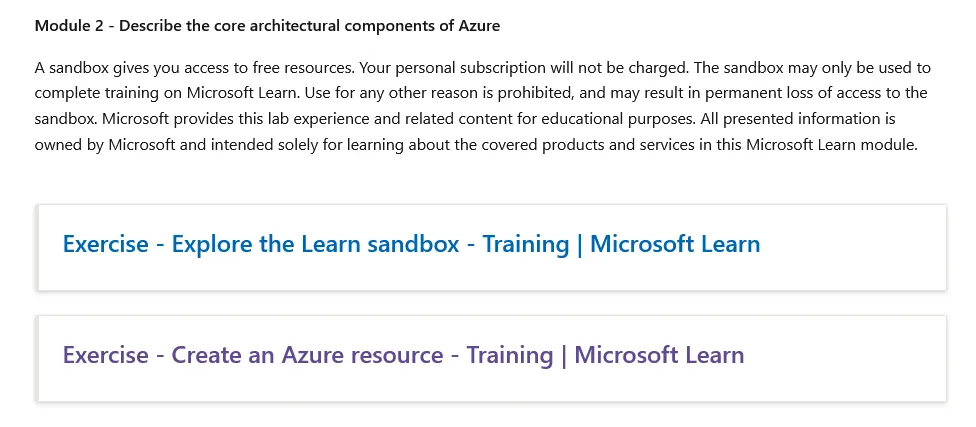 Azure Sandbox miễn phí